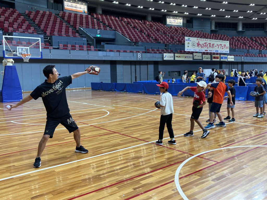 山内泰幸氏による野球教室