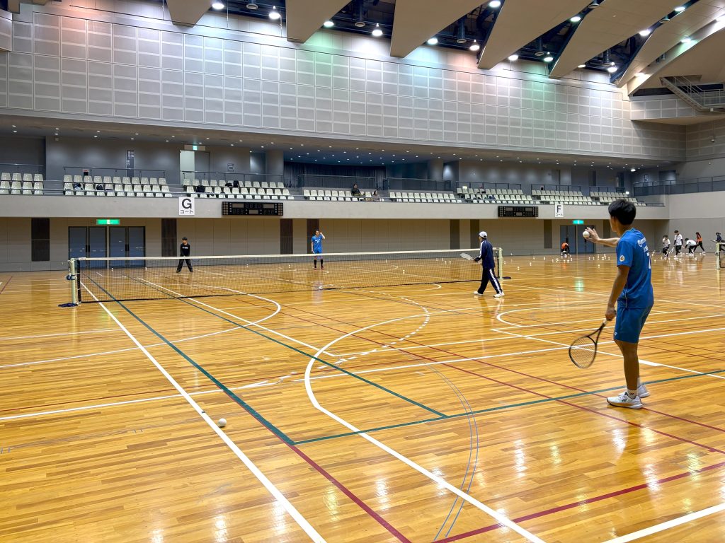 選手とペアを組んで1ゲームマッチ